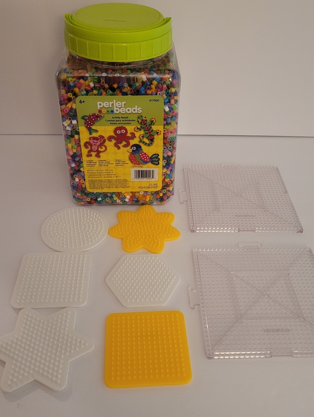 Perler Beads Multi Color Bucket Crafts Art DIY With Peg Boards